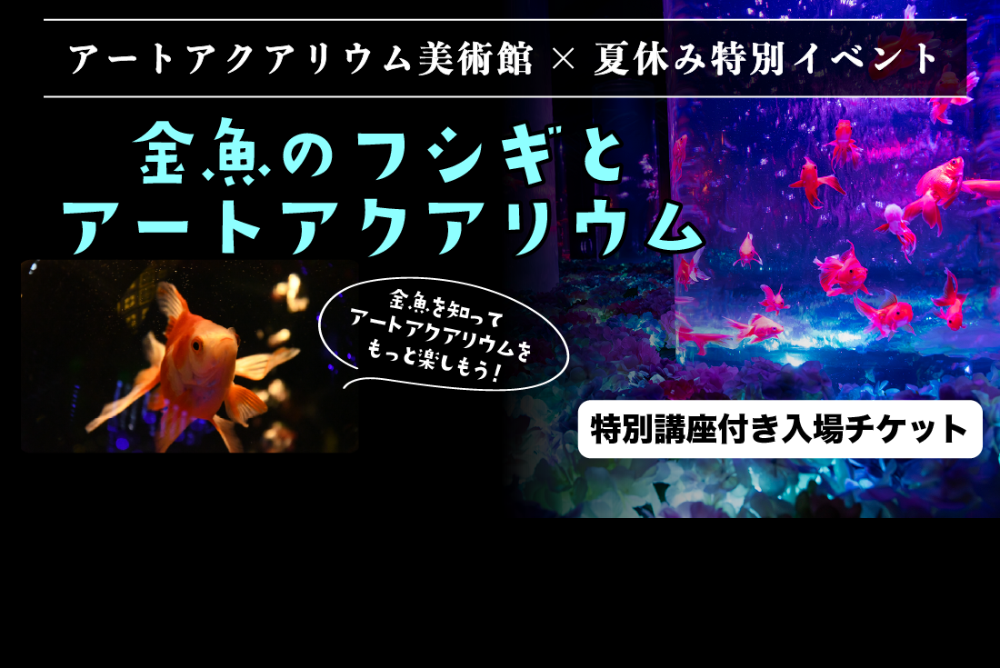 金魚のフシギとアートアクアリウム講座付き入場券