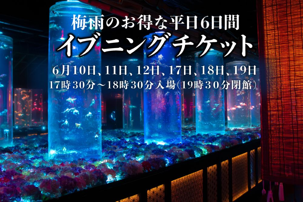 〈日時限定〉 一日の終わりに癒される　お得なイブニングチケット